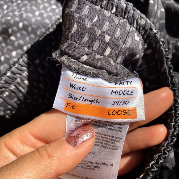 ▪️ STREET ONE PATTY GREY FAUX LEATHER LOOSE FIT HIGH WAIST BAGGY PANTS! - Picture 9 of 12